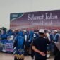 Holding Area dilengkapi dengan backdrop yang dapat dimanfaatkan sebagai spot foto bagi jemaah (foto ist)