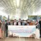 PP Muhammadiyah melepas keberangkatan kader penerima beasiswa studi ke Maroko di Bandara Internasional Soekarno-Hatta, Tangerang, Banten