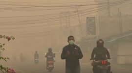 Kondisi terkini, 14 Oktober 2026 Pagi, Suasana kabut Pekat Melanda sejumlah Daerah di Pontianak Kalimantan Barat