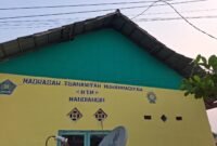 Bangunan Sekolah MTsS Muhammadiyah Mandiangin di Lalap si Jago Merah