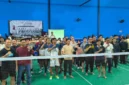 Pelaksaaan dan Pembukaan Bulu Tangkis Tenaga Keshatan, di GOR EXso kota banjarmasin kalimantan selatan