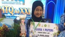 Juara 1 Cabang Tahfidz 1 Juz Tilawah Putri