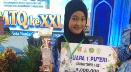 Juara 1 Cabang Tahfidz 1 Juz Tilawah Putri